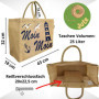 Domelo Grand sac à provisions en toile de jute - Sac de plage XXL - Sac de travail pour femme - Sac de plage pliable - Grand sac
