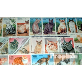 Motives 50 Divers Chats Timbres (Timbres pour Les collectionneurs) Chats/Grands félins (Lions/Tigres/léopards...)