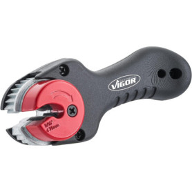 ViGOR Coupe-tube à cliquet pour conduites de frein V6917 I Avec mécanisme à cliquet I Pour conduites de frein jusqu'à 4,75 mm I 