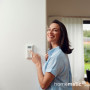 Homematic IP Smart Home 156669A0 Thermostat Mural numérique avec capteur d'humidité, Chauffage au Sol avec Application, Alexa, G