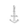 THOMAS SABO Pendentif ancre en argent sterling 925 1731-051-14 pour femme, taille unique, Argent sterling, Zircone cubique
