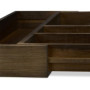 Relaxdays 10023245 Boîte à Couverts Tiroir, Extensible, Largeur Variable, 5-7 Casiers, Organiseur Bambou, HLP 5x48x46cm, Marron,