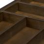 Relaxdays 10023245 Boîte à Couverts Tiroir, Extensible, Largeur Variable, 5-7 Casiers, Organiseur Bambou, HLP 5x48x46cm, Marron,