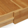 Relaxdays Range-couvert, bambou, extensible, organiseur pour tiroir, séparateur, HLP 6,5x57,5x43 cm, nature