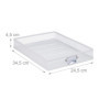 relaxdays Organiseur de Bureau, 5 tiroirs, inscriptible, Trier dossiers, Rangement en Acier 29 x 27,5 x 35,5 cm, Blanc