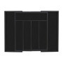 Relaxdays Bac à Couverts Bambou, Extensible, 7 Compartiments, ustensiles de Cuisine, HLP 5,5 x 31,5-48,5 x 37 cm, Noir