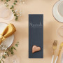 Relaxdays Plat de service, lot 6, pour servir votre fromage et desserts, à personnaliser, 30x10 cm, anthracite