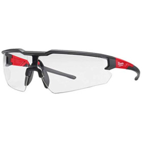 Milwauk 4932471881 Lunettes de sécurité Transparentes Rouge