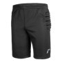 Reusch Goalkeeping Training Junior Short de Gardien de But de Football rembourré pour Enfants, Noir/Argent, 158 cm Garçon