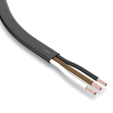 Auprotec Câble de véhicule 5 m - 3 x 1,5 mm² - Câble plat 3 fils - Câble électrique FLRYY - Pour remorque de voiture