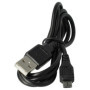 vhbw Câble USB/Micro USB, 1 m, noir, compatible avec Sony Cyber-shot DSC-WX150, DSC-WX200, DSC-WX220, DSC-WX300, DSC-WX350, DSC-
