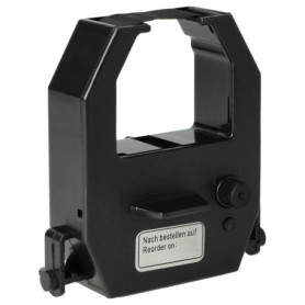 vhbw Ruban encreur remplacement pour Amano CE-315150, CE-315152 pour imprimante matricielle ou de reçus - noir