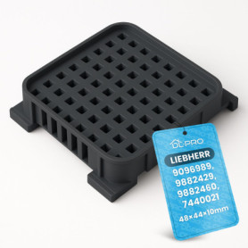 DL-pro Filtre à charbon actif 48 x 44 mm pour Liebherr 9096989 9882429 9882460 Fresh Air Filtre à charbon de rechange pour réfri