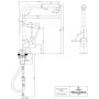 Robinetterie Villeroy & Boch Subway Style Shower, haute pression, robinet avec douchette extractible et fonction de commutation,