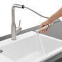 Robinetterie Villeroy & Boch Subway Style Shower, haute pression, robinet avec douchette extractible et fonction de commutation,