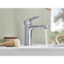 Villeroy & Boch Robinetterie pour lavabo Villeroy & Boch O.novo, robinet de salle de bains avec tirette et cartouche céramique, 