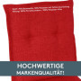 LILENO HOME Coussins pour chaise de jardin [1 pièce – Coussin à dossier haut] Rouge – Chaise longue confortable pour meubles de 