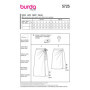 Burda style #5725 Patron de couture pour femme Jupes portefeuille avec cordons de serrage, taille et plis asymétriques Taille 36