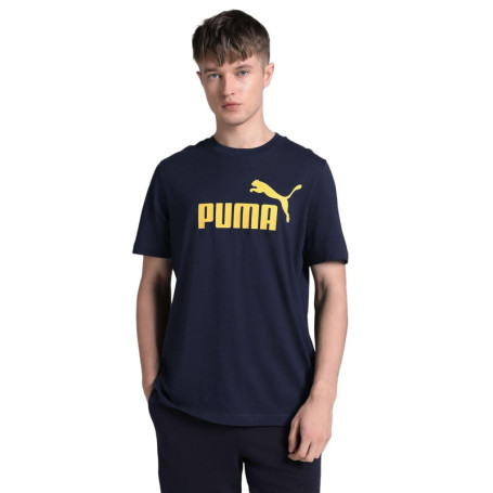 T-shirt à manches courtes homme Puma Essentials  Blue marine