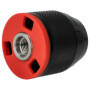 vhbw Mandrin à serrage rapide compatible avec Metabo PowerMaxx SB Basic, SB 18 LT BL pour perceuse sans fil noir/rouge