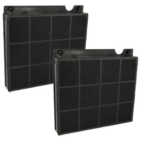 vhbw 2x Filtres à charbon actif compatible avec Electrolux EFF90563OX, EFH9046-IK, EFH9046-IW, EFH9046-IX, EFL326A, EFL336A, EFL