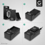 CELLONIC Chargeur DMW-BLE9 DMW-BLG10 BP-DC15 pour Appareil Photo, Alimentation Batterie DE-A98A DE-A99B, Câble Charge Rapide, Ad