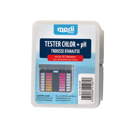 Medipool Testeur pour Le Chlore et Le pH 2306756MP