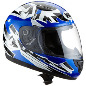 protectWEAR - Enfants Casque de moto bleue SA03 - XXS