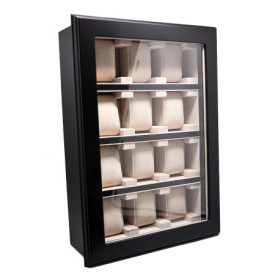 Uhrenhuette 2097 Vitrine murale pour 12 montres Noir