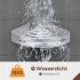 Yorbay Lot de 3 Etagères de Douche en Aluminium avec Crochets sans Perçage Etagère d’Angle de Douche