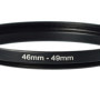 vhbw Bague d'adaptation de Filtre Step-Up de 46 mm vers 49 mm pour Objectif d'appareil Photo - Adaptateur, métal, Noir