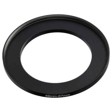 vhbw Bague d'adaptation de Filtre Step-Up de 49 mm vers 67 mm pour Objectif d'appareil Photo - Adaptateur, métal, Noir