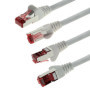 1aTTack.de - 1x 20m câble patch CAT6 S/FTP blindage PIMF câble réseau CAT.6 RJ45 câble Ethernet routeur LAN DSL commutateur mode