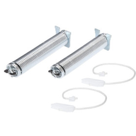 Kenekos - 2X Ressort de Porte avec câble Kit de réparation Compatible avec Lave-Vaisselle Bosch Siemens Viva, Neff, Constructa, 