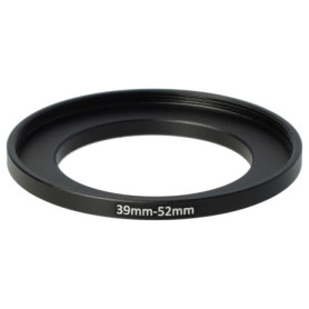 vhbw Bague d'adaptation de Filtre Step-Up de 39 mm vers 52 mm pour Objectif d'appareil Photo - Adaptateur, métal, Noir