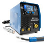 IPOTOOLS MIG-210DP Synergy Dual Pulse Poste à souder MIG MAG – LCD Poste à souder MIG avec 210A 230V IGBT, 6 en 1 Poste MIG Flux