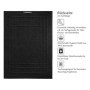Lashuma Tapis de Bain Tapis de Douche Tapis de Douche 100% Coton Eponge Pure 50x70cm, Coton, Noir