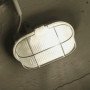 ADAKAT Lampe de cave Bulkhead E27 IP54, couvercle en verre, grille métallique