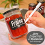 Praknu Pots à Confiture avec Couvercle - 12 Bocal en Verre 500 ml - Avec étiquettes & stylo - Étanche à l'air - Résistant au lav