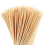 com-four® 500x brochettes shashlik en bambou - longues brochettes en bois pour brochettes de viande et de fruits - brochettes à 