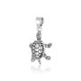 NKlaus pendentif mobile tortue en argent 925 amulette talisman 4305