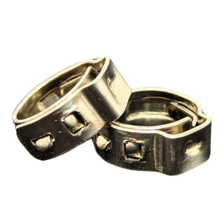 Lumonic I 5x Collier de serrage à 1 oreille 7,3-9,0mm I V2A Acier inoxydable I Collier de serrage à une oreille I Collier de ser