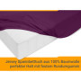 npluseins Drap-housse classique en jersey - Plusieurs couleurs et tailles - 100 % coton - 159.192 cm - 80-90 x 190 cm - Violet