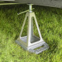 Lot de 4 plaques de support empilables, avec poignée - Plaques de calage - Jack Pads - Plaques de support pour caravane, camping