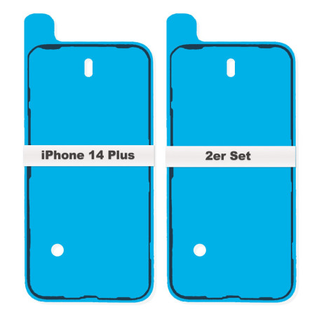 IS-TECK Lot de 2 autocollants de rechange pour iPhone 14 Plus - Pour écran et boîtier - Film d'étanchéité LCD