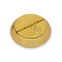 NKlaus Cendrier de table pliable 10cm laiton antique Cendrier de table compact Maritim 14635