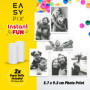 Easypix InstantFUN Appareil Photo instantané, Plaisir créatif pour Adultes et Enfants, Impression Thermique en Noir et Blanc, Pa