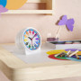 Cander Berlin MNU 1009 S Réveil silencieux pour enfant Bleu Horloge d'apprentissage lumineuse Snooze Horloge de table Éclairage 