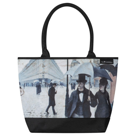 VON LILIENFELD Cabas Besace Gustave Caillebotte : Paris sous la pluie Sac Bandoulière Spacieux Sacs Portés Èpaule Cabas Décontra