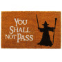 getDigital Paillasson You Shall Not Pass - Tapis de porte de haute qualité avec scène de fantaisie célèbre - Multicolore - 60 x 